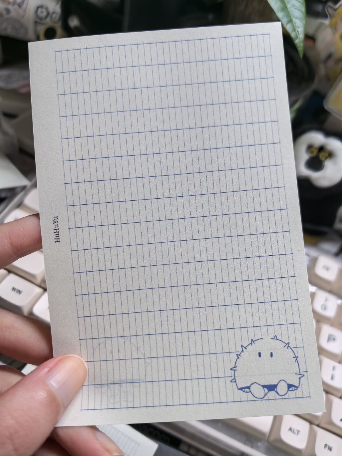 蓝色竖法文 河豚